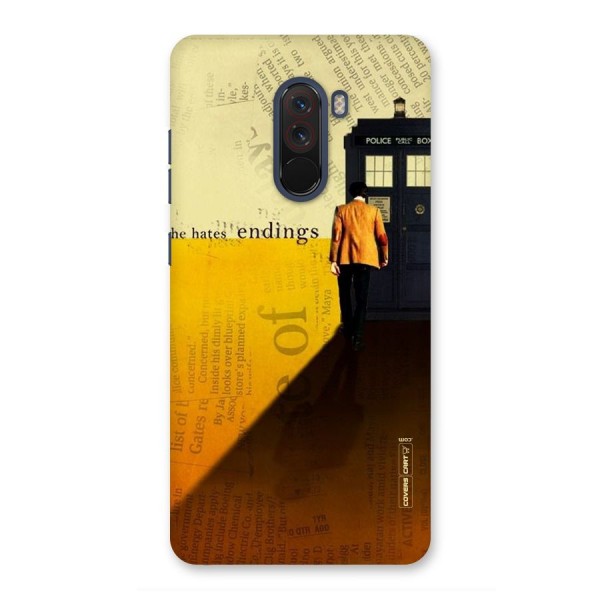 Hates Endings Back Case for Poco F1