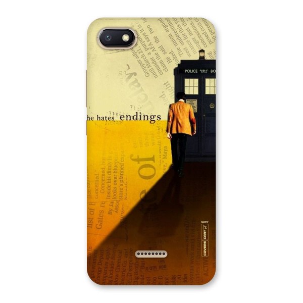 Hates Endings Back Case for Redmi 6A