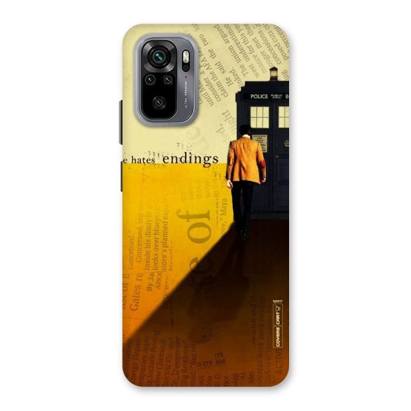 Hates Endings Back Case for Redmi Note 10