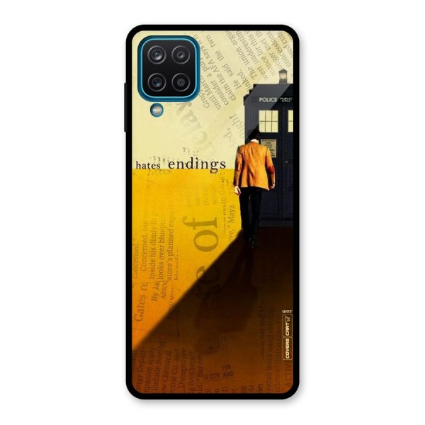 Hates Endings Glass Back Case for Galaxy A12