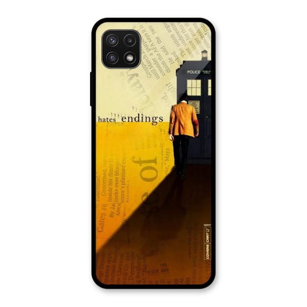 Hates Endings Glass Back Case for Galaxy A22 5G