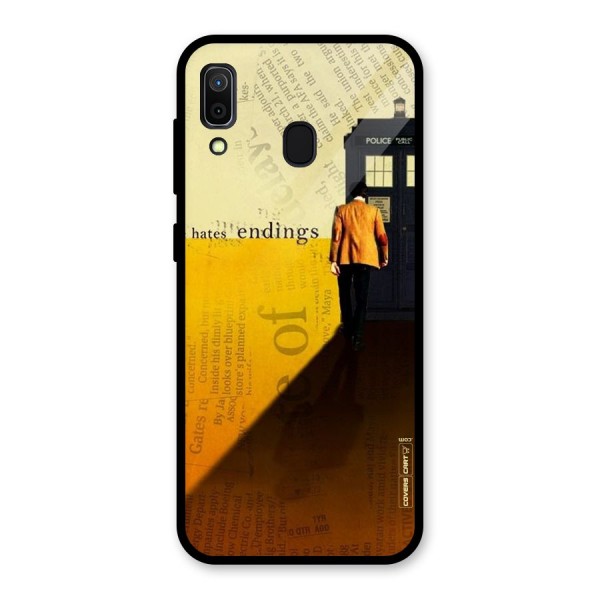 Hates Endings Glass Back Case for Galaxy A30