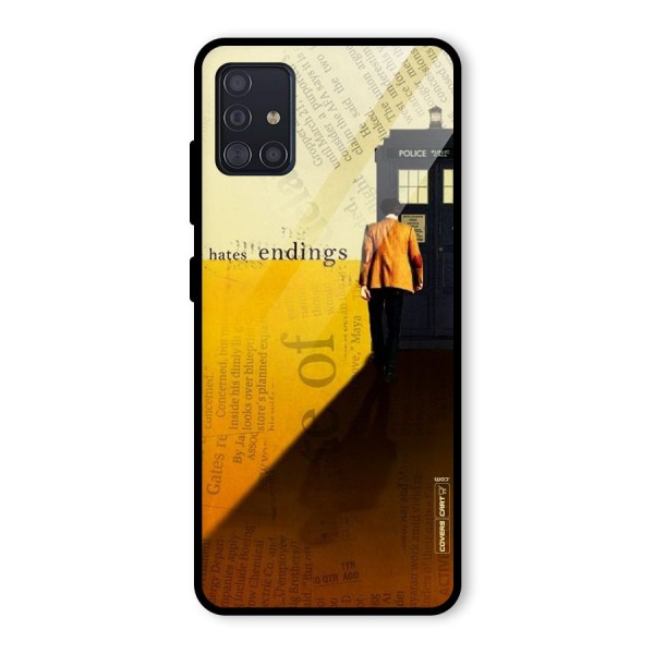 Hates Endings Glass Back Case for Galaxy A51