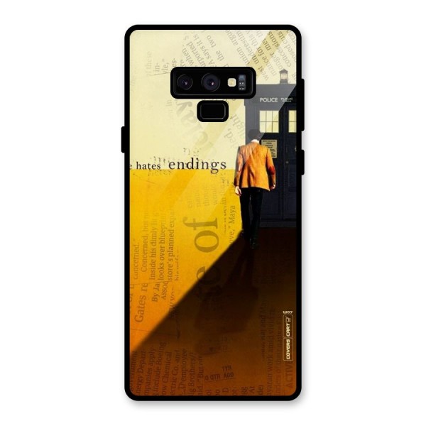 Hates Endings Glass Back Case for Galaxy Note 9