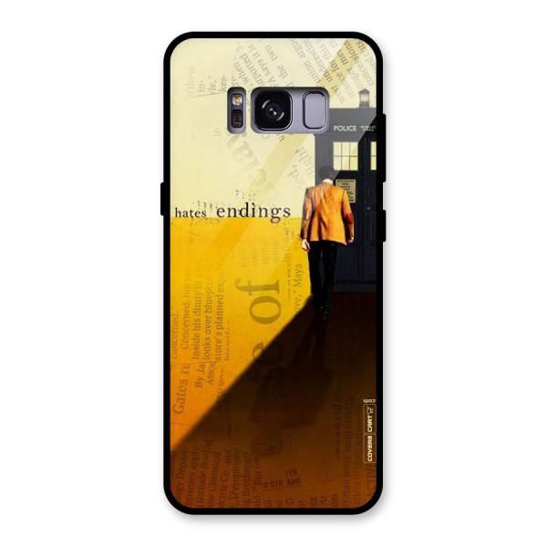 Hates Endings Glass Back Case for Galaxy S8