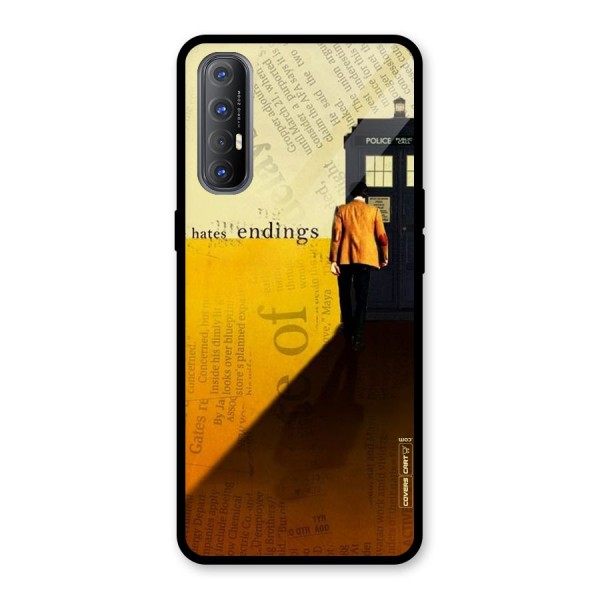 Hates Endings Glass Back Case for Oppo Reno3 Pro