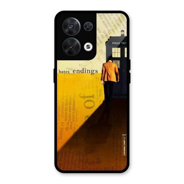 Hates Endings Glass Back Case for Oppo Reno8 5G