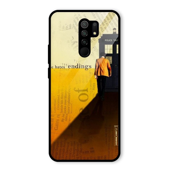 Hates Endings Glass Back Case for Redmi 9 Prime