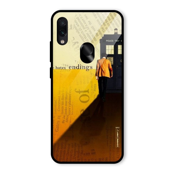 Hates Endings Glass Back Case for Redmi Note 7