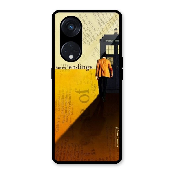 Hates Endings Glass Back Case for Reno8 T 5G