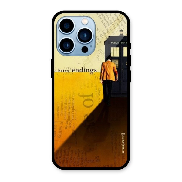 Hates Endings Glass Back Case for iPhone 13 Pro