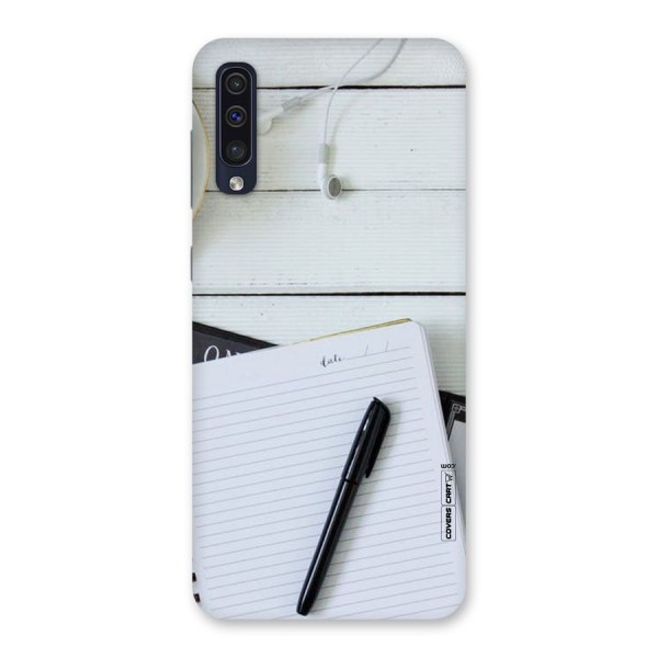 Headphones Notes Back Case for Galaxy A50