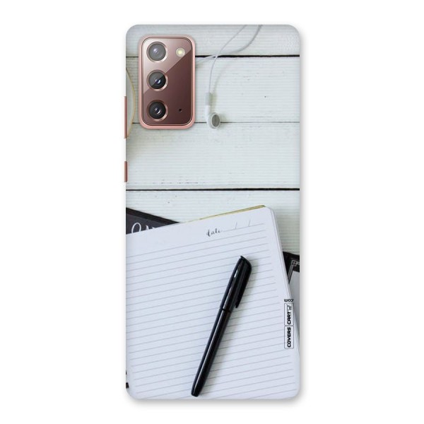 Headphones Notes Back Case for Galaxy Note 20