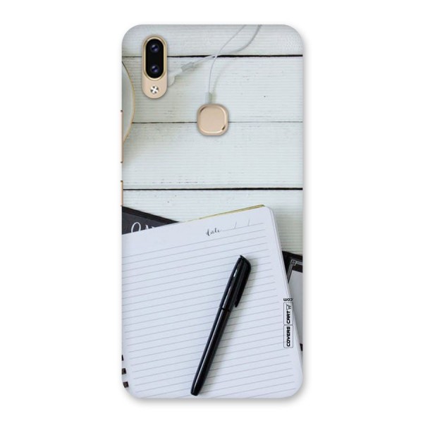 Headphones Notes Back Case for Vivo V9