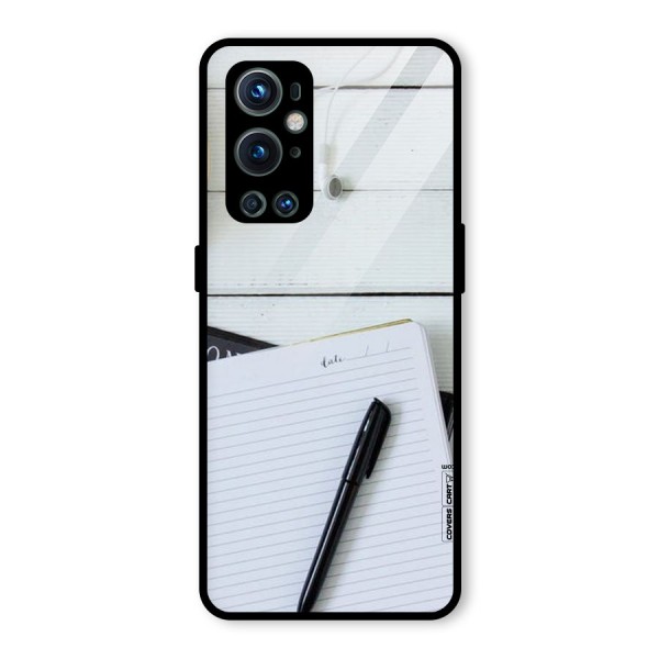 Headphones Notes Glass Back Case for OnePlus 9 Pro