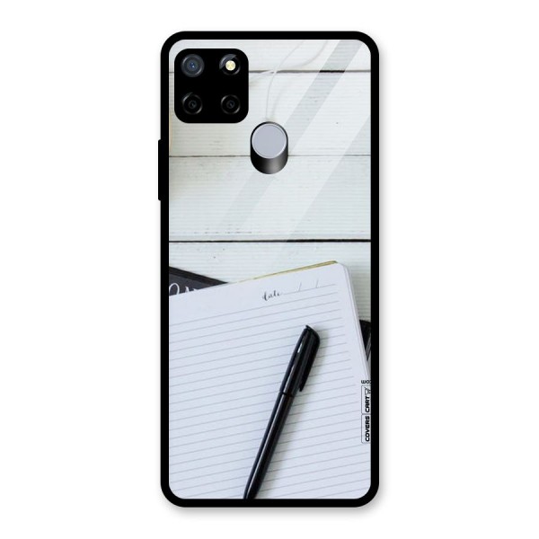 Headphones Notes Glass Back Case for Realme C12