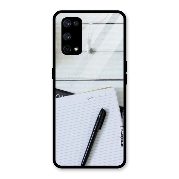 Headphones Notes Glass Back Case for Realme X7 Pro