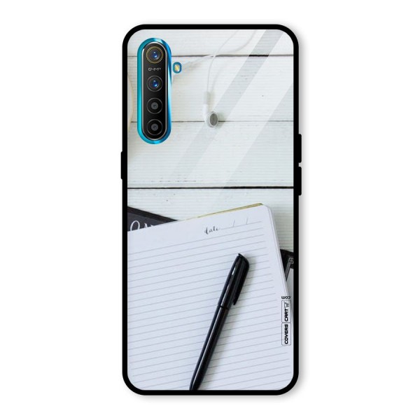 Headphones Notes Glass Back Case for Realme XT