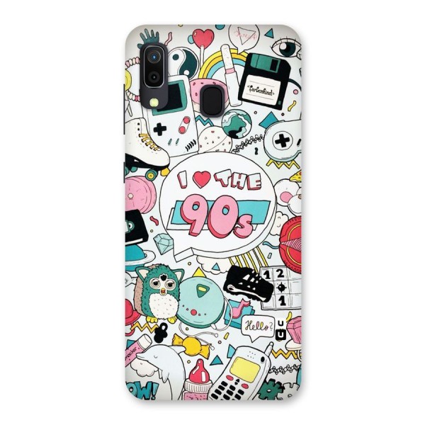 Heart 90s Back Case for Galaxy A20