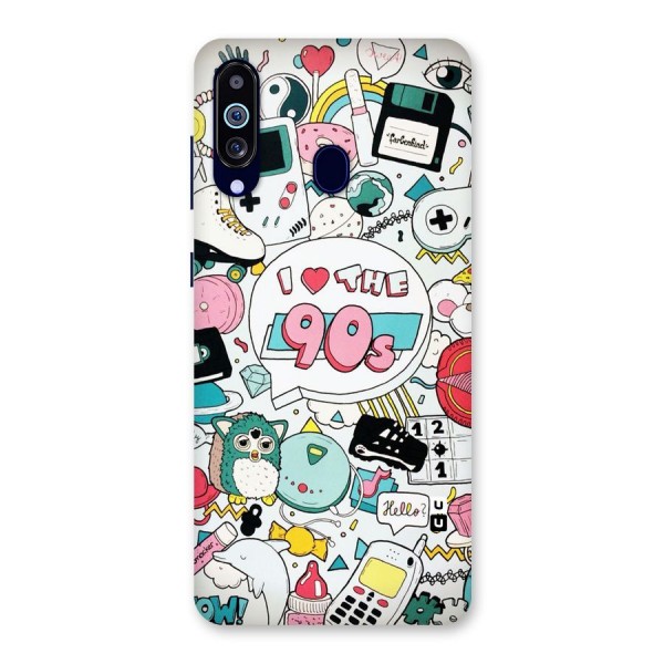 Heart 90s Back Case for Galaxy A60