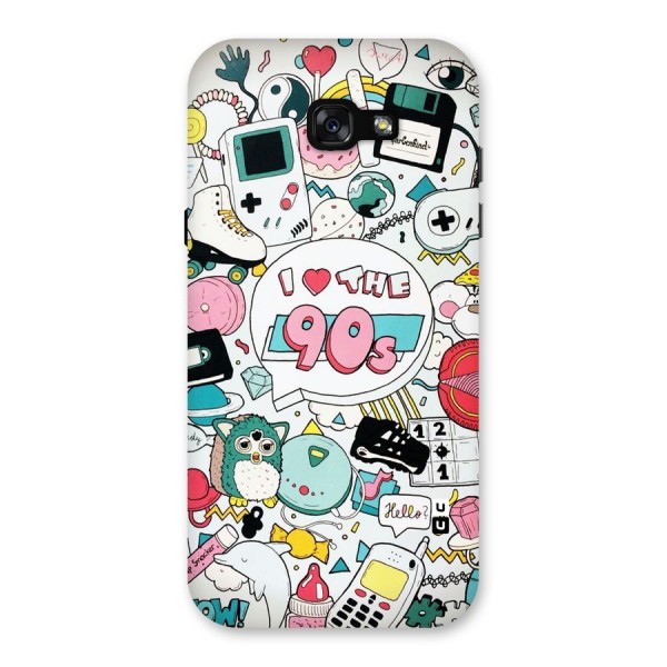 Heart 90s Back Case for Galaxy A7 (2017)