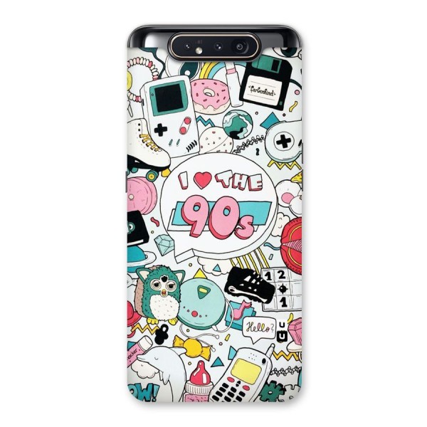 Heart 90s Back Case for Galaxy A80