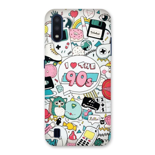 Heart 90s Back Case for Galaxy M01