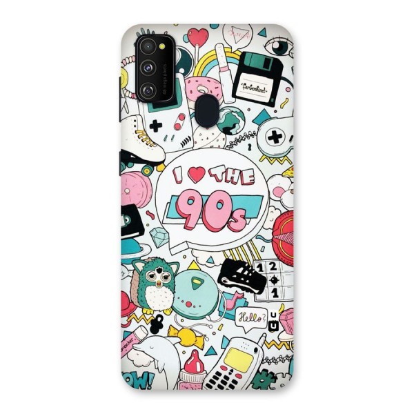 Heart 90s Back Case for Galaxy M21