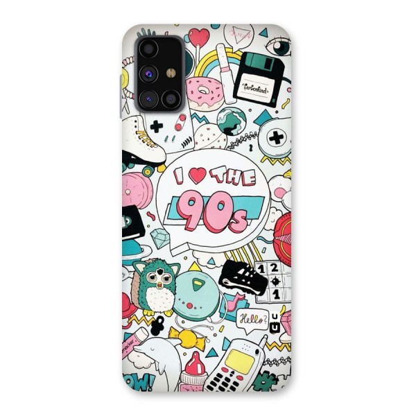 Heart 90s Back Case for Galaxy M31s