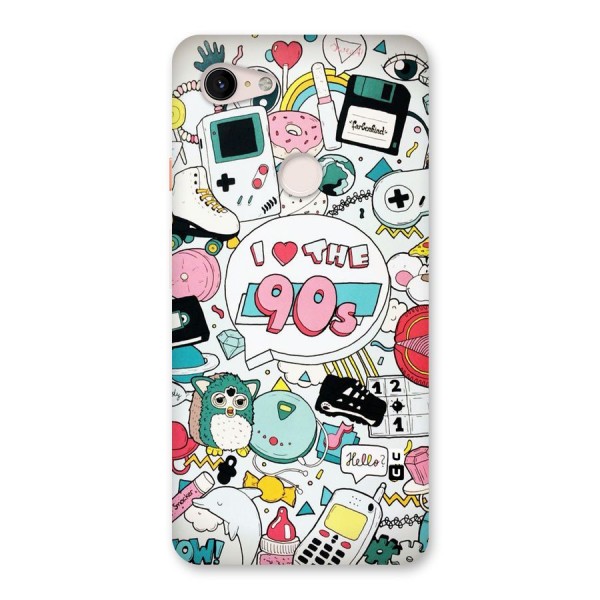 Heart 90s Back Case for Google Pixel 3 XL