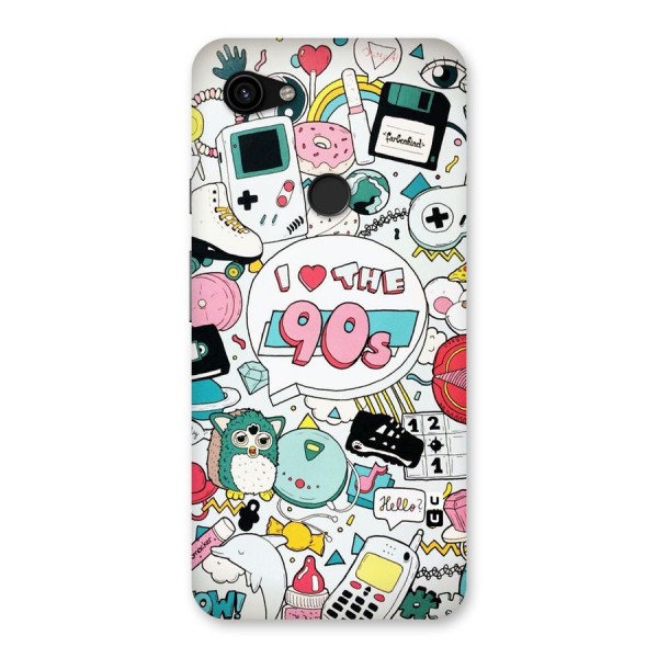 Heart 90s Back Case for Google Pixel 3a XL