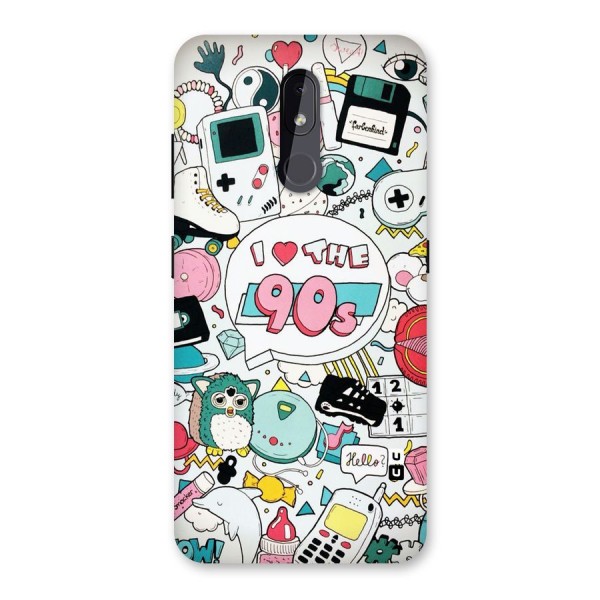 Heart 90s Back Case for Nokia 3.2