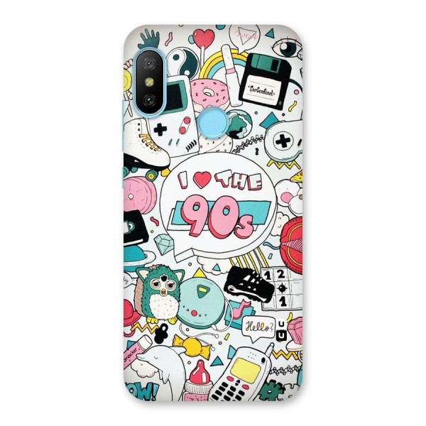 Heart 90s Back Case for Redmi 6 Pro