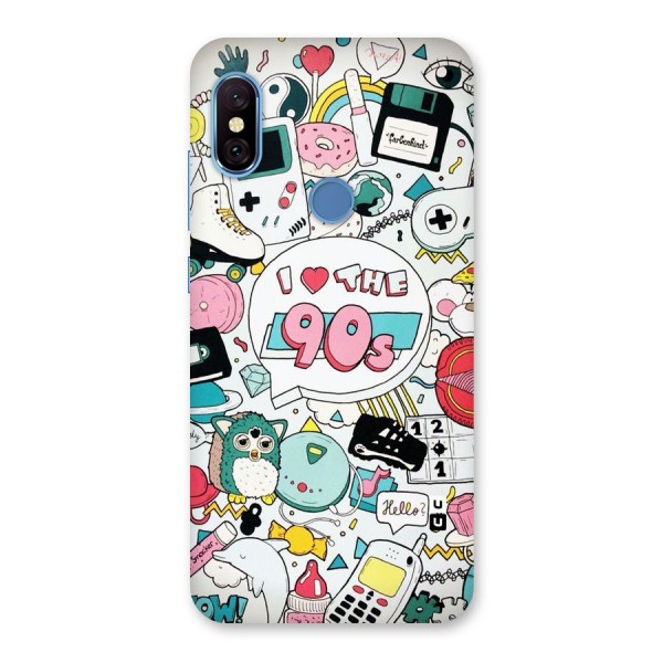 Heart 90s Back Case for Redmi Note 6 Pro