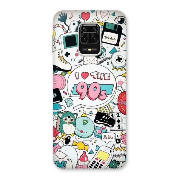 Heart 90s Back Case for Redmi Note 9 Pro