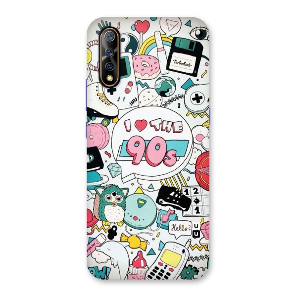 Heart 90s Back Case for Vivo S1