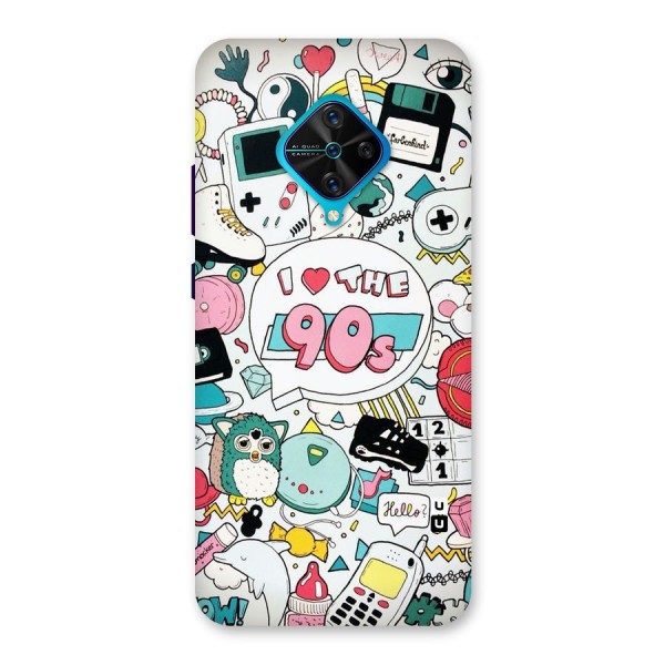 Heart 90s Back Case for Vivo S1 Pro