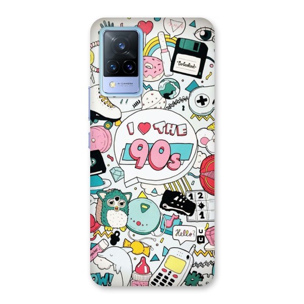 Heart 90s Back Case for Vivo V21 5G