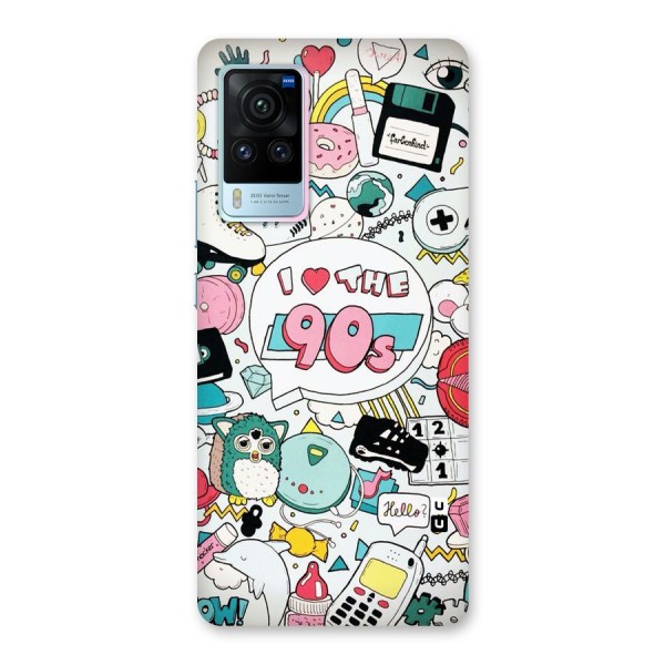 Heart 90s Back Case for Vivo X60 Pro