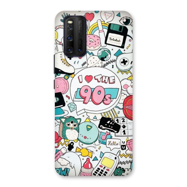 Heart 90s Back Case for Vivo iQOO 3