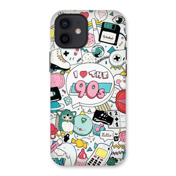 Heart 90s Back Case for iPhone 12