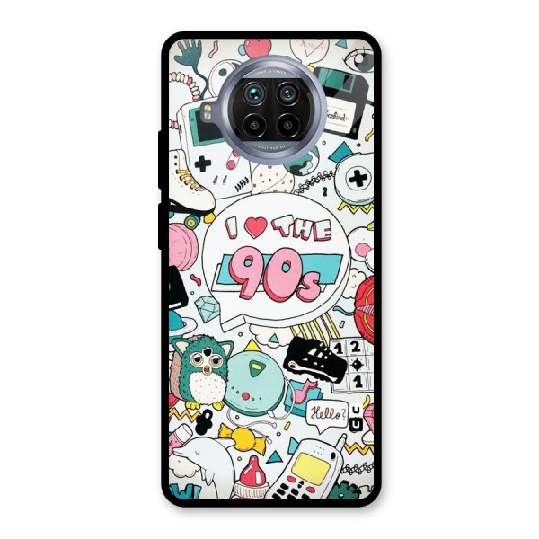 Heart 90s Glass Back Case for Mi 10i