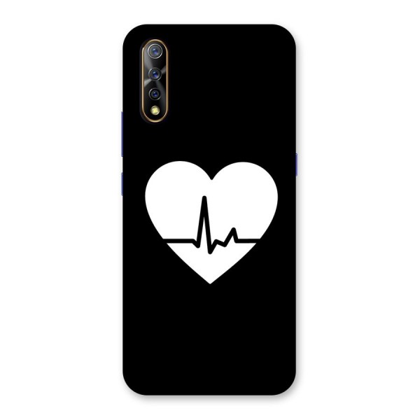 Heart Beat Back Case for Vivo S1