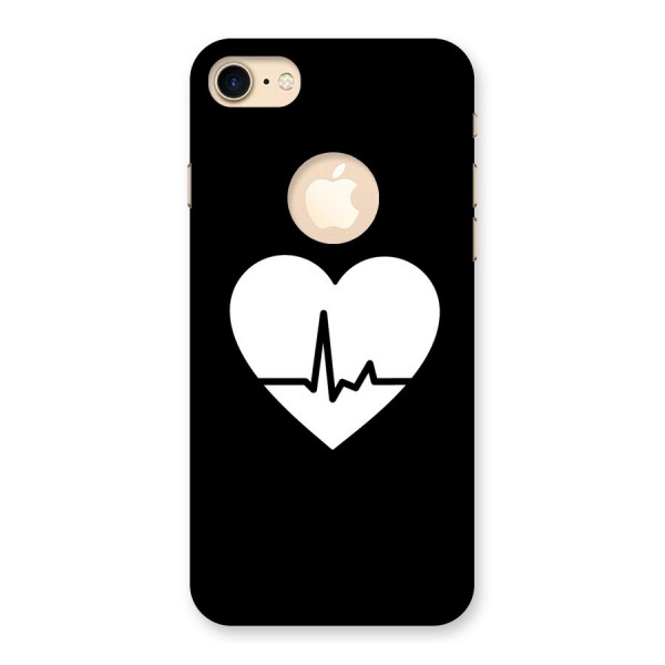 Heart Beat Back Case for iPhone 8 Logo Cut