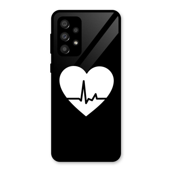 Heart Beat Glass Back Case for Galaxy A32