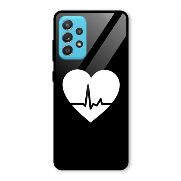 Heart Beat Glass Back Case for Galaxy A52s 5G