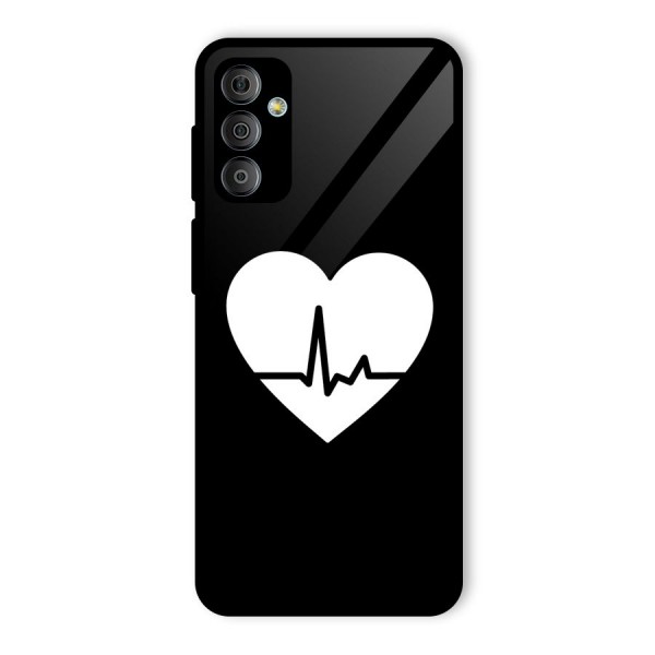 Heart Beat Glass Back Case for Galaxy F23