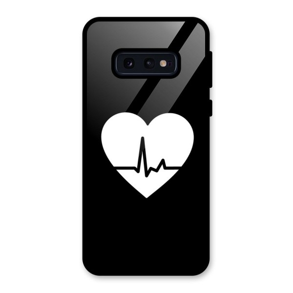 Heart Beat Glass Back Case for Galaxy S10e