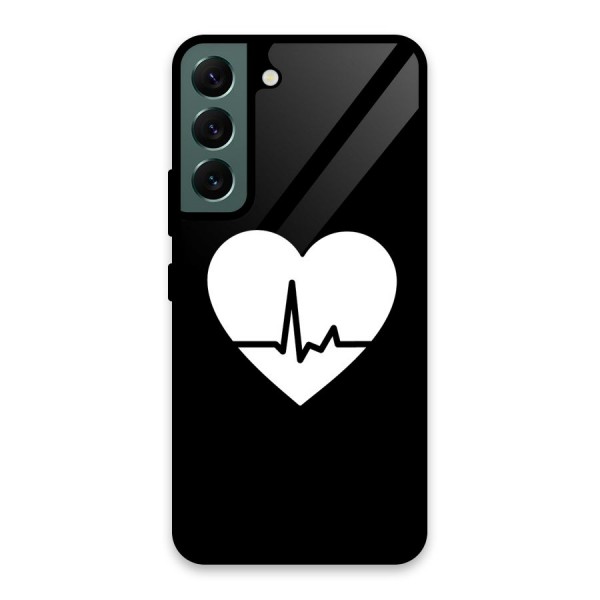 Heart Beat Glass Back Case for Galaxy S22 5G