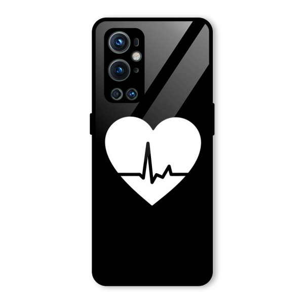 Heart Beat Glass Back Case for OnePlus 9 Pro